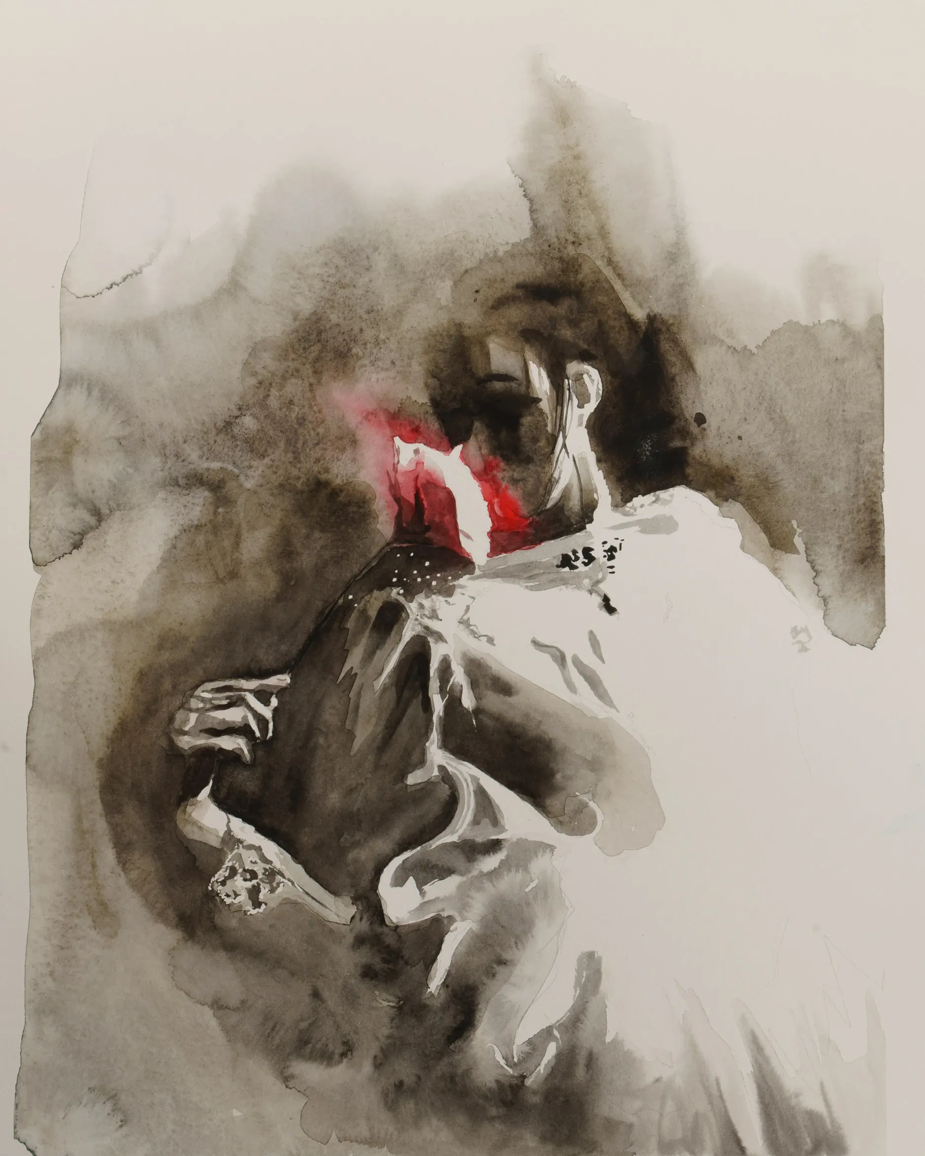 Light And Shadows - Watercolor on Canvas