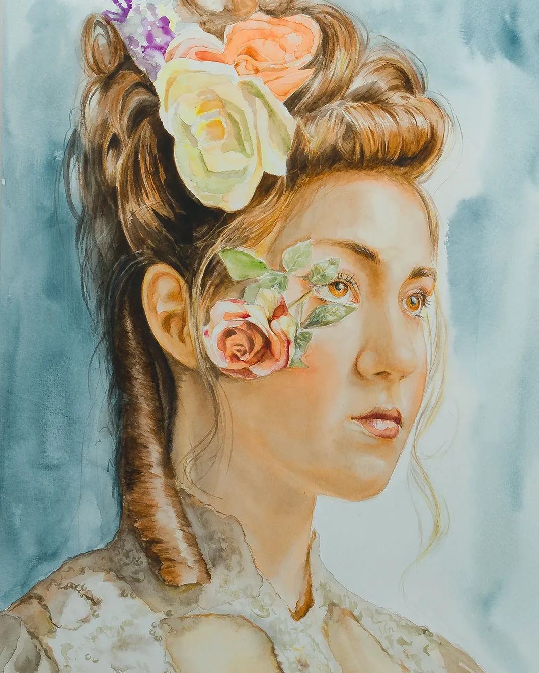 The Portrait Of Juliet Watercolor on Paper 1 The Portrait Of Juliet Watercolor on Paper