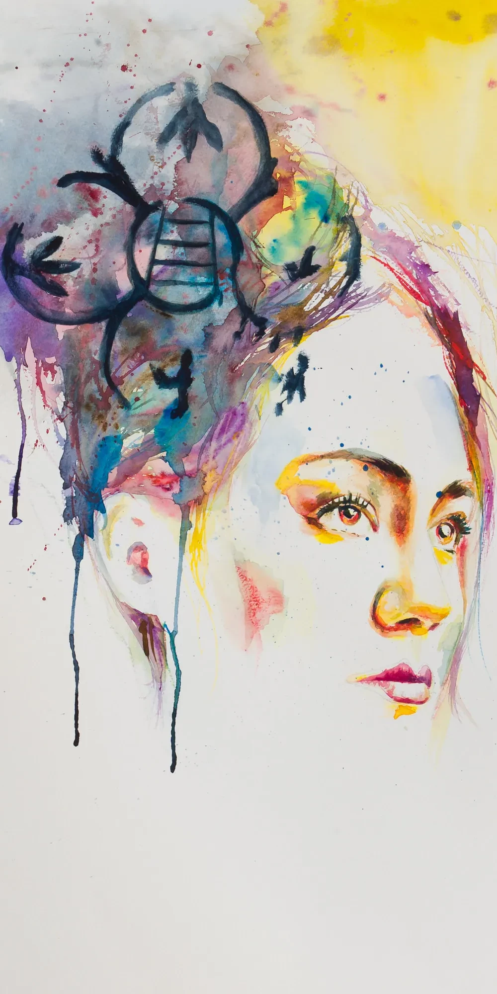 Verona on her mind - Watercolor on paper